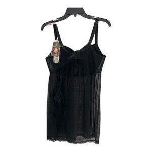 Daisy Fuentes Womens night wear Adult Size 1X Intimates Pushup Bra Sheer Padded